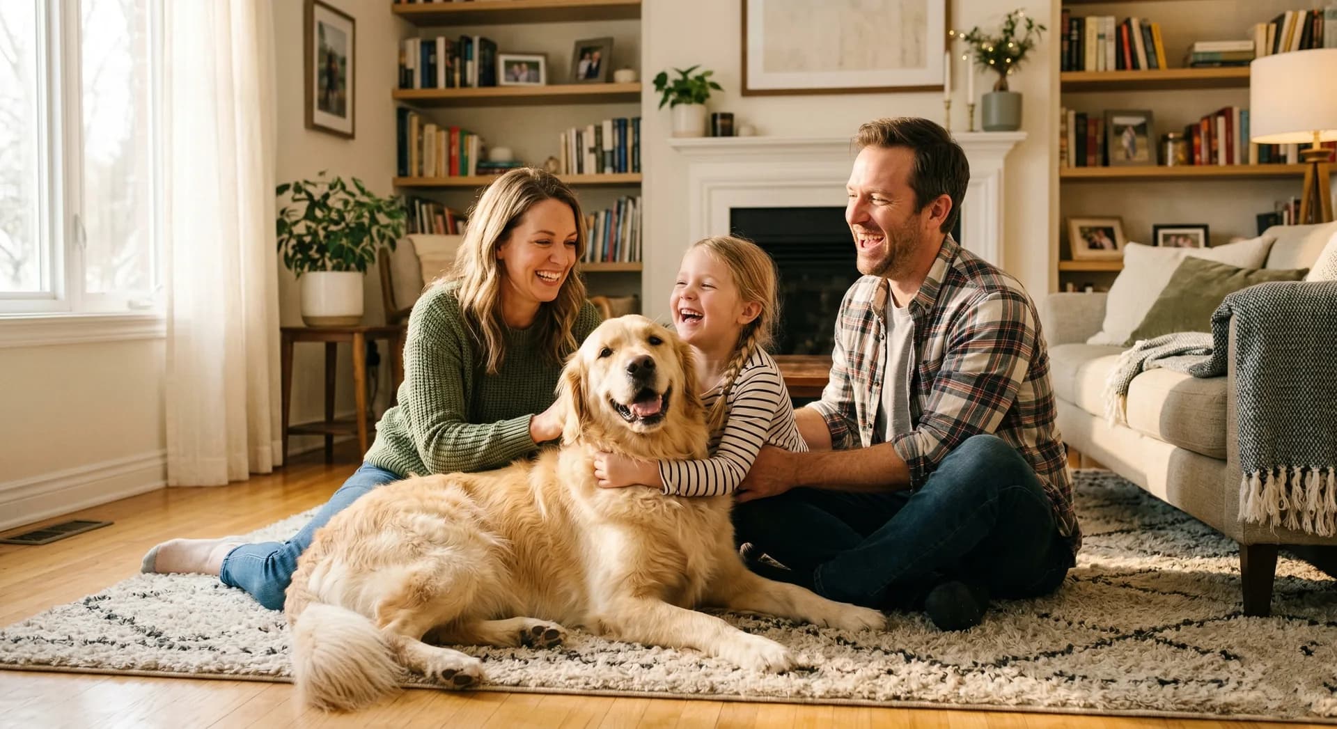Familie mit Hund